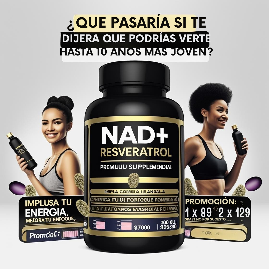 Super promoción 2x1 Nad + Resveratrol